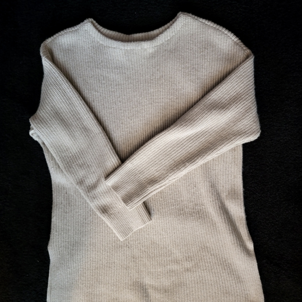Loft Cream Cable Knit Tunic Sweater